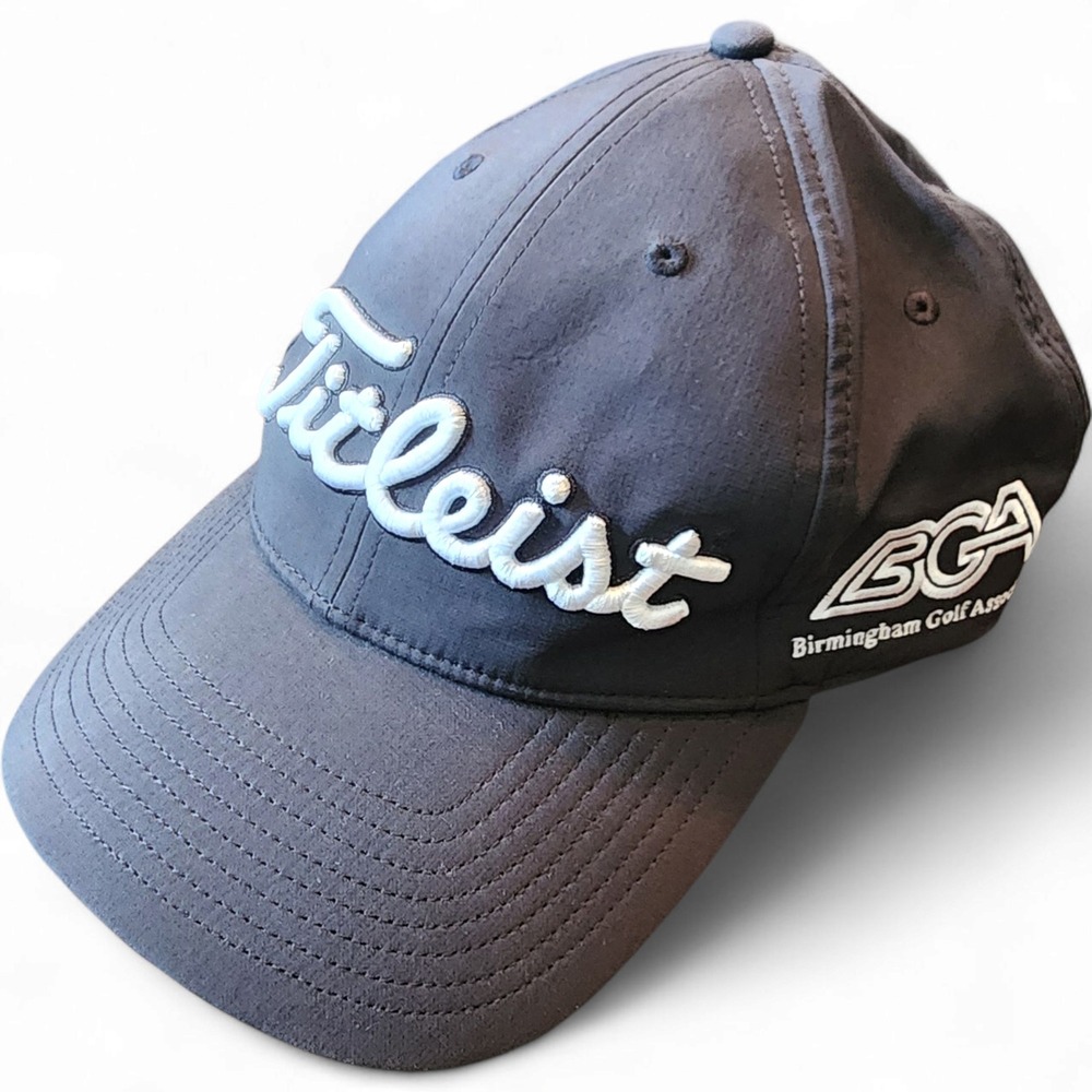 Titleist Golf Hat Cap Birmingham Golf Association BGA Logo - Adjustable - Black‎